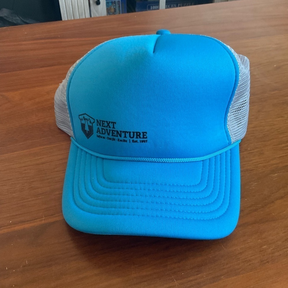 Next Adventure Blue Trucker Hat